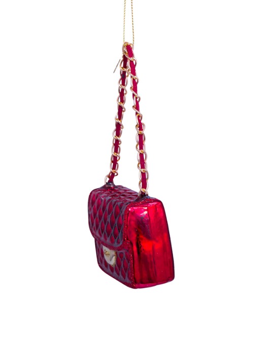 Vondels Tas kersthanger 5,5 cm - detail 3 rood