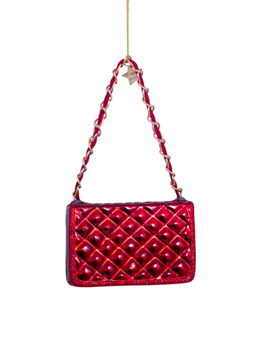 Vondels Tas kersthanger 5,5 cm - detail 4 rood