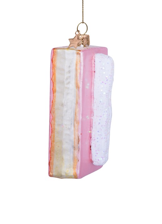 Vondels Tompouce kersthanger 10 cm - detail 3 multicolor