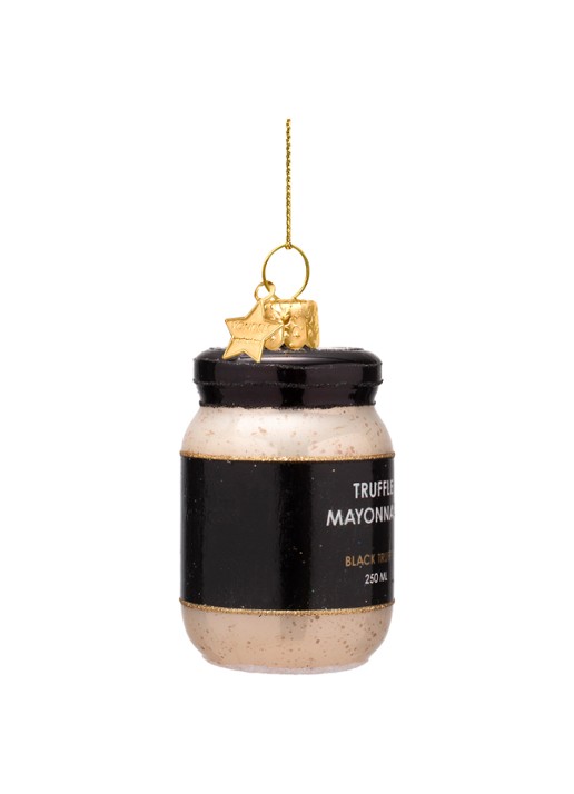 Vondels Truffel Mayonaise kersthanger 7,5 cm - detail 2 zwart