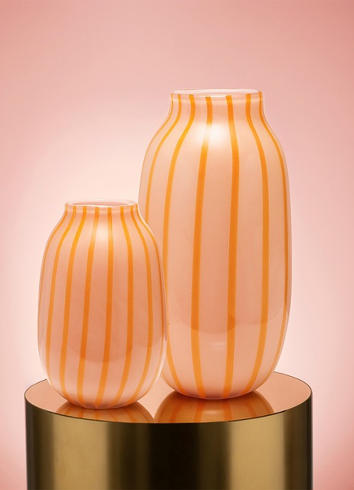 Vondels Vaas 38 cm - voorkant 2 orange