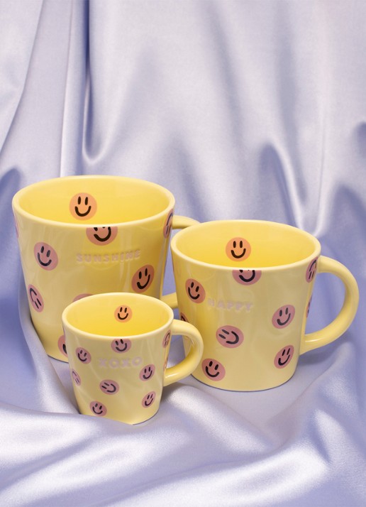 Vondels XOXO espressokopje 8 cl - voorkant 2 geel