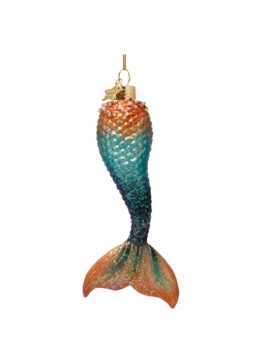 Vondels Zeemeerminstaart kersthanger 13,5 cm