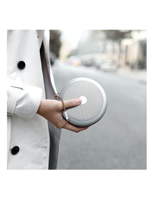 Vonmählen Airbeats draadloze bluetooth speaker - voorkant 2 zilver