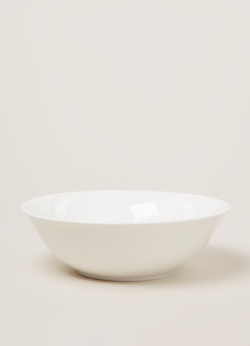 vtwonen Basic serveerschaal 25 cm - voorkant 2 wit
