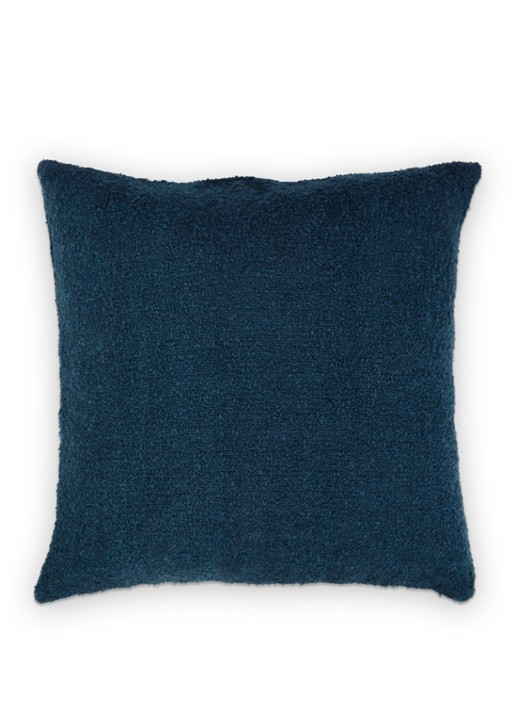 vtwonen Boucle sierkussen 50 x 50 cm - voorkant blauw