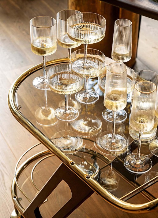 vtwonen Champagne coupe 23 cl - detail 3 goud