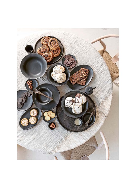 vtwonen Dinnerware serviesset 16-delig - detail 6 zwart