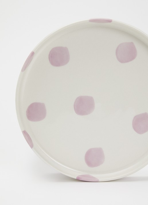 vtwonen Dots ontbijtbord 20 cm  - detail 3 lila