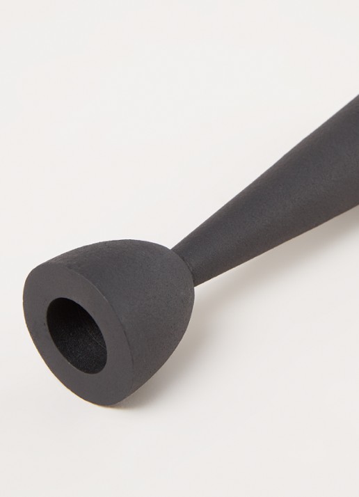 vtwonen Metal Black S kandelaar 16 cm - detail 3 zwart