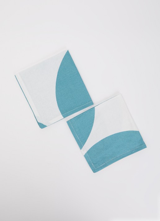 vtwonen Servetten 40 x 40 cm - voorkant 2 zeegroen