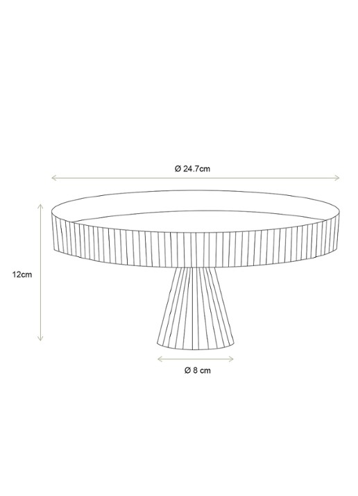 vtwonen Taartplateau 24,7 cm - detail 5 transparant