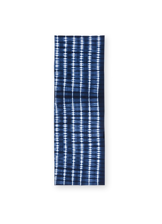 vtwonen Tafelloper met tie-dye dessin 60 x 180 cm - voorkant 2 donkerblauw