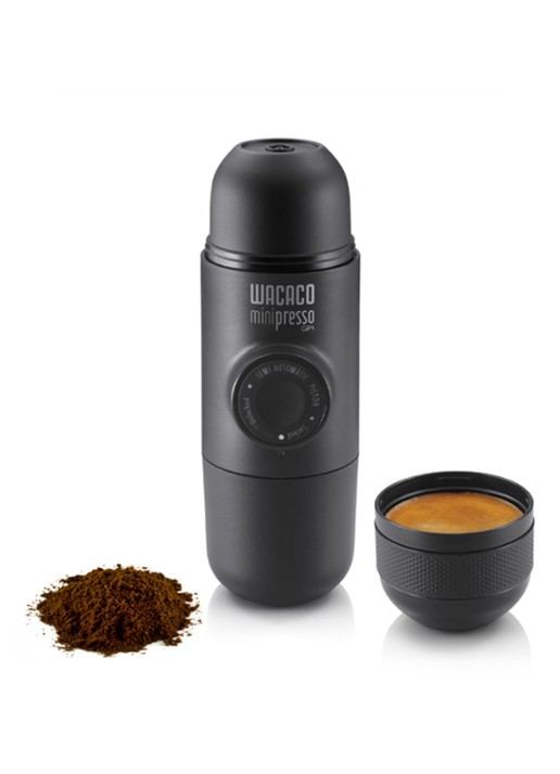 Wacaco Minipresso draagbare espressomachine - voorkant 2 zwart