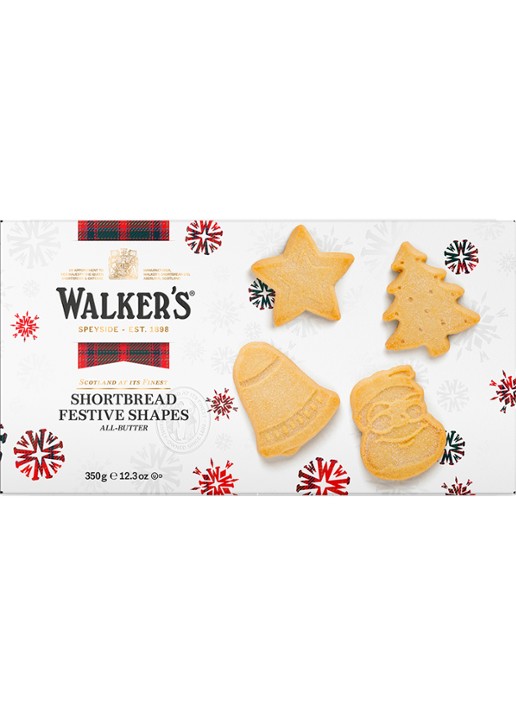 Walkers Festive roomboterzandkoekjes 350 gram - voorkant undefined