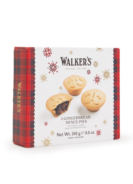 Walkers Gingerbread Mince Pies 4 stuks