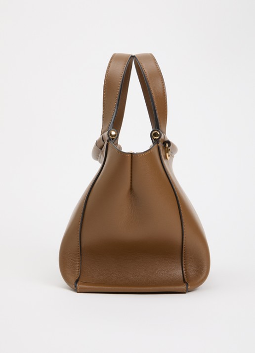 Wandler Ida handtas van kalfsleer met afneembare schouderriem - detail 3 cognac