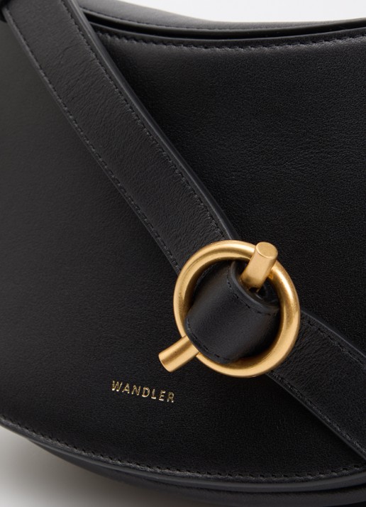 Wandler Kate crossbodytas van kalfsleer - detail 3 zwart