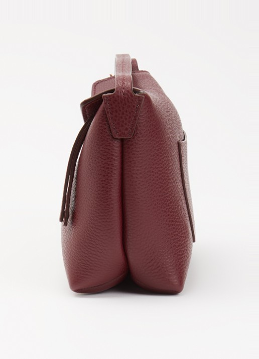 Wandler Penelope Slouch Mini schoudertas van kalfsleer - detail 3 bordeauxrood