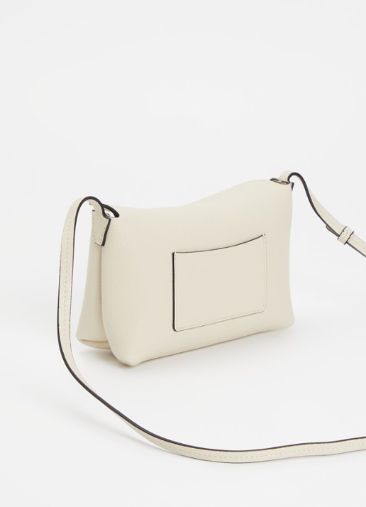 Wandler Penelope Slouch schoudertas van kalfsleer - achterkant 6 creme