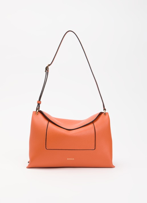 Wandler Penelope Slouch schoudertas van kalfsleer