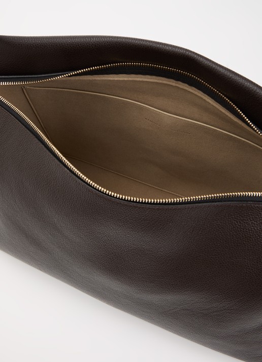 Wandler Penelope Tote schoudertas van kalfsleer - detail 3 donkerbruin