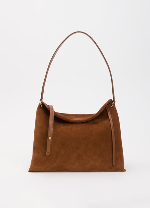 Wandler Penelope Tote Small schoudertas van kalfssuède