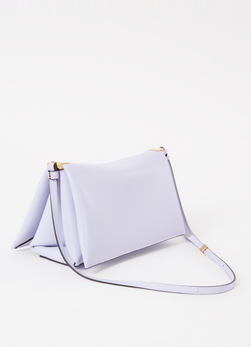 Wandler Uma Baguette crossbodytas van kalfsleer - achterkant 4 lila