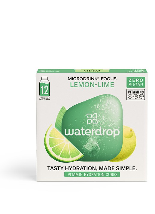 waterdrop Focus Microdrink smaaktablet 12 stuks - voorkant groen