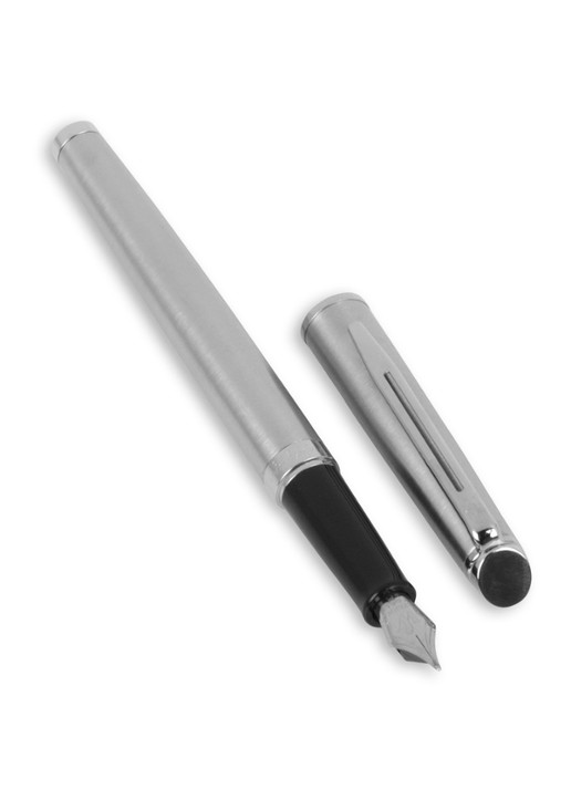 Waterman Hémisphère vulpen - voorkant zilver