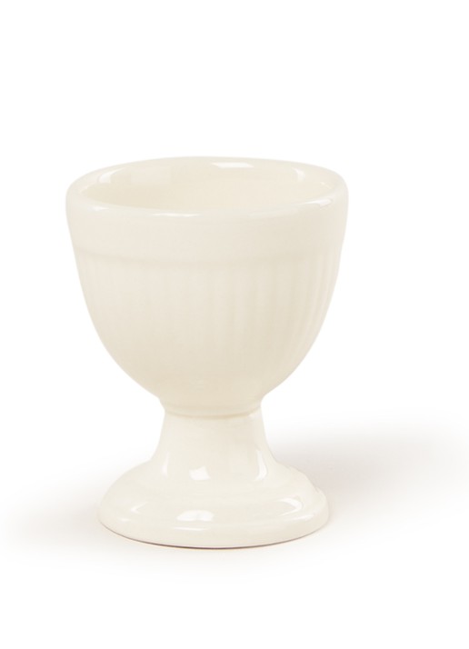 Wedgwood Edme eierdop  - voorkant 2 gebroken wit
