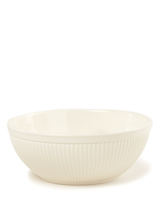 Wedgwood Edme saladeschaal 21 cm - voorkant gebroken wit