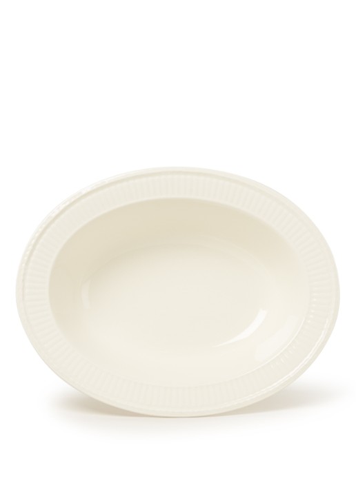 Wedgwood Edme serveerschaal 27 cm - voorkant gebroken wit