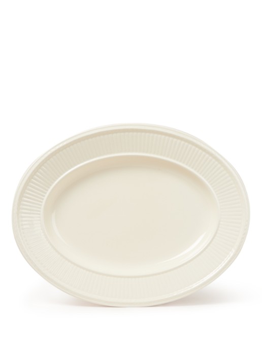 Wedgwood Edme serveerschaal 35 cm - voorkant gebroken wit