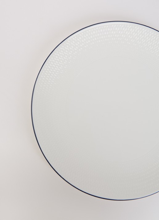 Wedgwood Gio dinerbord 23 cm - detail gebroken wit