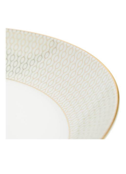 Wedgwood Gio Gold diep bord 22 cm - voorkant 5 gebroken wit