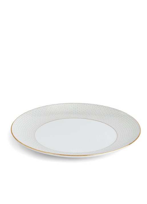 Wedgwood Gio Gold dinerbord 28 cm - detail gebroken wit