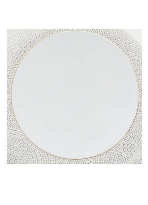 Wedgwood Gio Gold dinerbord 28 cm - detail 2 gebroken wit
