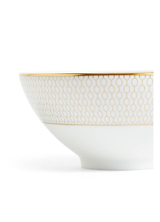 Wedgwood Gio Gold kom 12,5 cm  - voorkant 2 gebroken wit