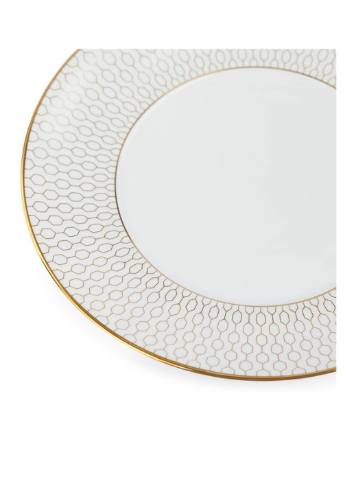 Wedgwood Gio Gold kopje met schotel 18 cl - detail gebroken wit