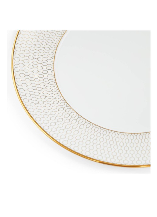 Wedgwood Gio Gold ontbijtbord 20 cm - voorkant 4 gebroken wit