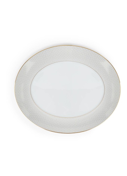 Wedgwood Gio Gold ovale serveerschaal 33 cm