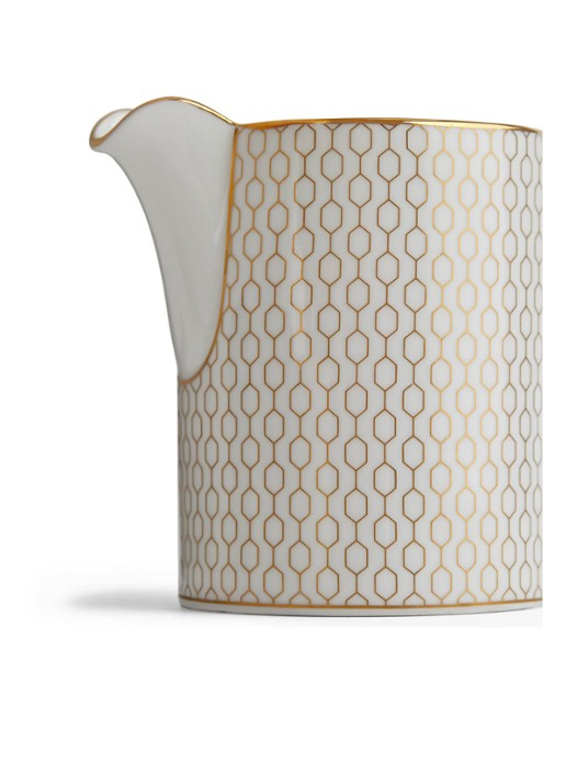 Wedgwood Gio Gold suikerpot en melkkan 2-delig - detail 3 wit
