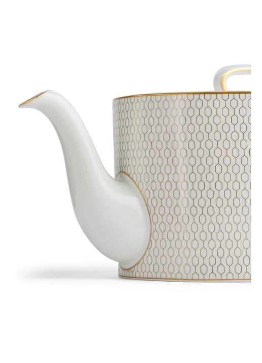 Wedgwood Gio Gold theepot 1 liter - detail 3 wit