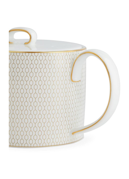 Wedgwood Gio Gold theepot 1 liter - detail 4 wit