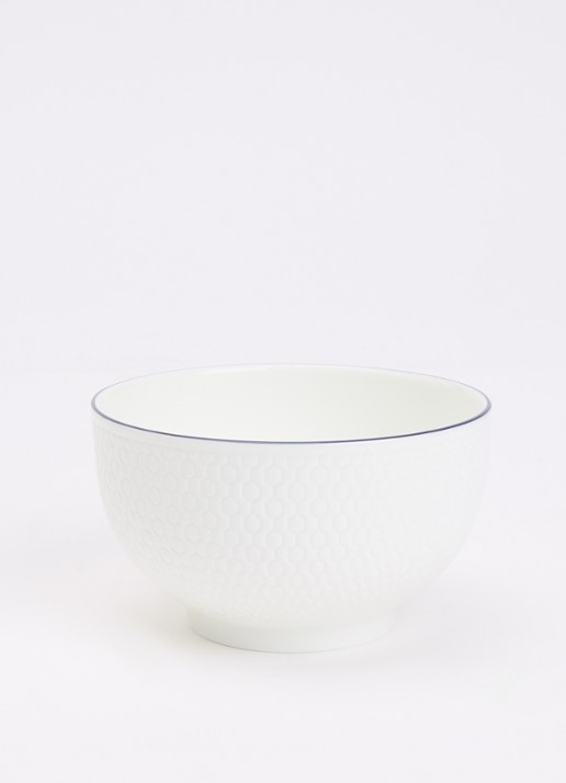 Wedgwood Gio kom 11 cm - voorkant 2 gebroken wit