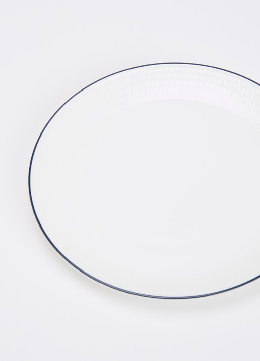 Wedgwood Gio ontbijtbord 17 cm - detail wit