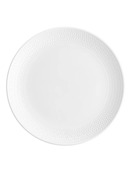Wedgwood Gio Plate Coupe 17cm/7in - detail 4 gebroken wit
