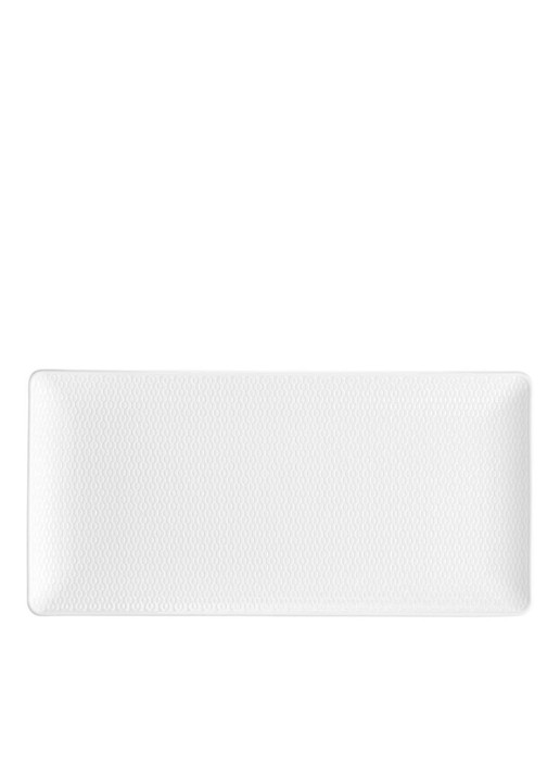 Wedgwood Gio Rect serveerschaal 32 cm - achterkant wit