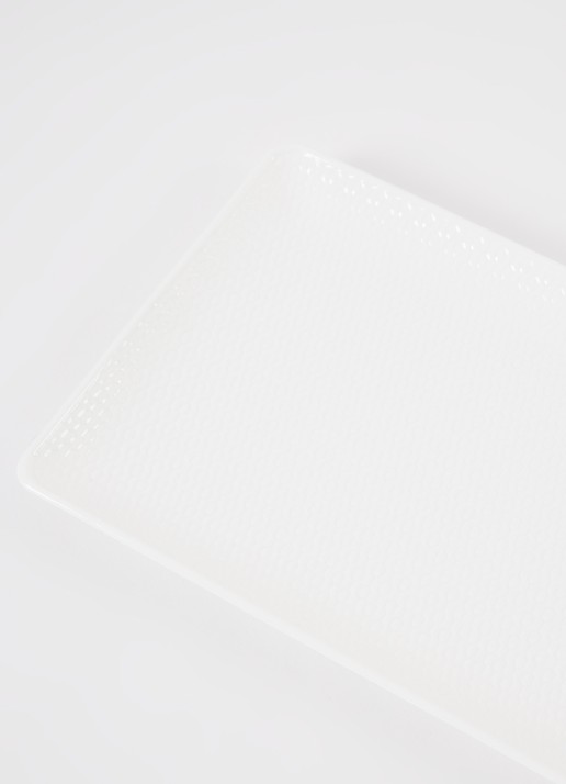 Wedgwood Gio Rect serveerschaal 32 cm - detail 2 wit